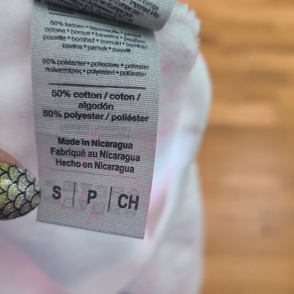 NWOT Splatter Happy Face Crew Neck Sweatshirt Size Small - Picture 6 of 6